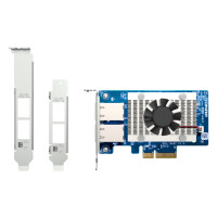 Produktbild för QNAP QXG-10G2T - nätverksadapter - PCIe 3.0 x4 - 100M/1G/2.5G/5G/10 Gigabit Ethernet x 2