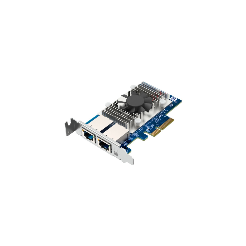 Produktbild för QNAP QXG-10G2T - nätverksadapter - PCIe 3.0 x4 - 100M/1G/2.5G/5G/10 Gigabit Ethernet x 2