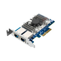 Produktbild för QNAP QXG-10G2T - nätverksadapter - PCIe 3.0 x4 - 100M/1G/2.5G/5G/10 Gigabit Ethernet x 2