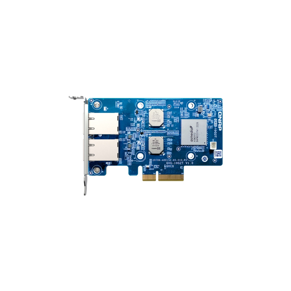 Produktbild för QNAP QXG-10G2T - nätverksadapter - PCIe 3.0 x4 - 100M/1G/2.5G/5G/10 Gigabit Ethernet x 2