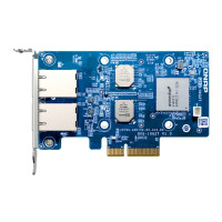 Produktbild för QNAP QXG-10G2T - nätverksadapter - PCIe 3.0 x4 - 100M/1G/2.5G/5G/10 Gigabit Ethernet x 2