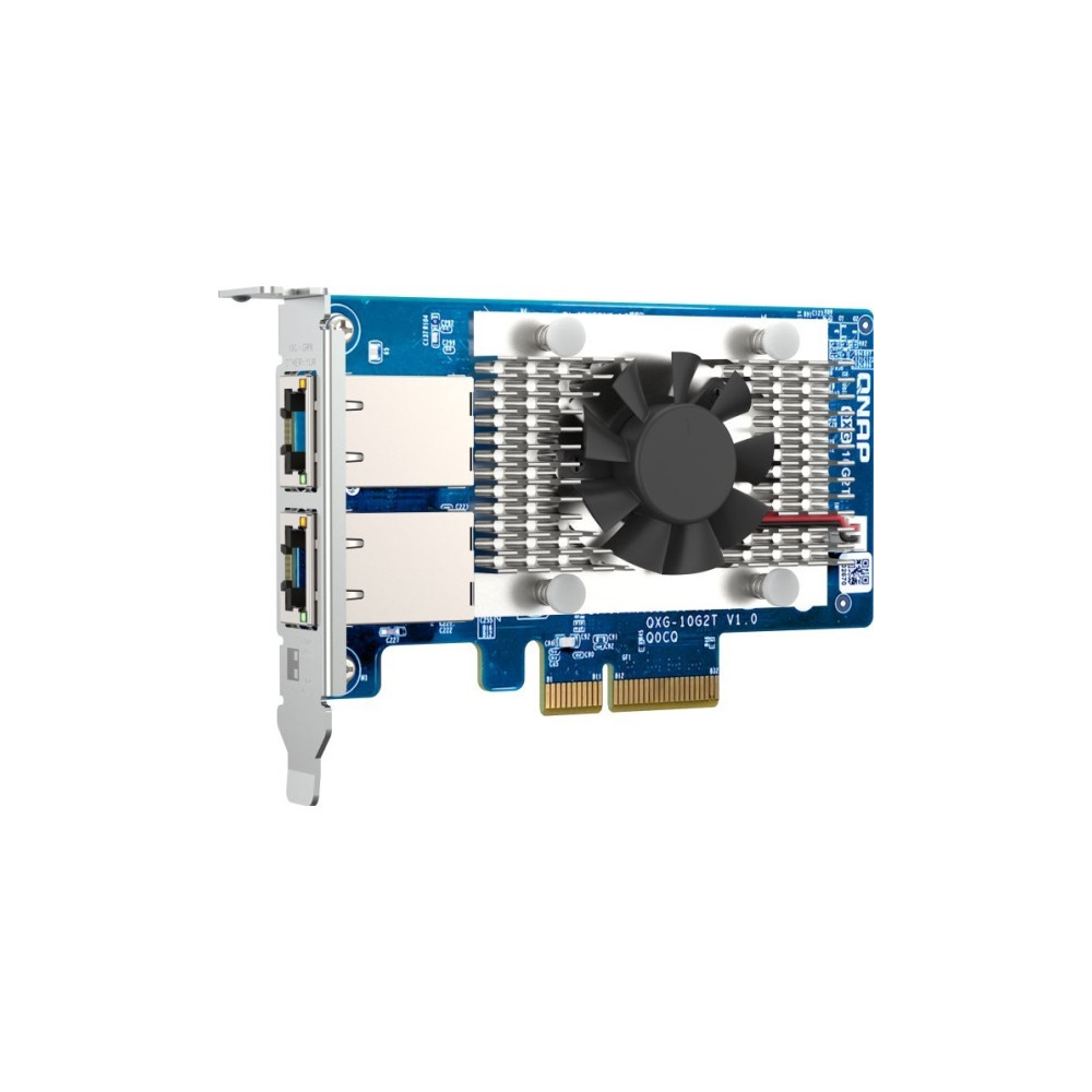 Produktbild för QNAP QXG-10G2T - nätverksadapter - PCIe 3.0 x4 - 100M/1G/2.5G/5G/10 Gigabit Ethernet x 2