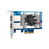 Produktbild för QNAP QXG-10G2T - nätverksadapter - PCIe 3.0 x4 - 100M/1G/2.5G/5G/10 Gigabit Ethernet x 2