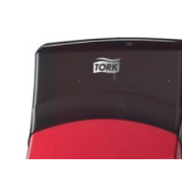 Produktbild för Tork Performance - dispenser för rengöringsdukar - plast - röd, rök