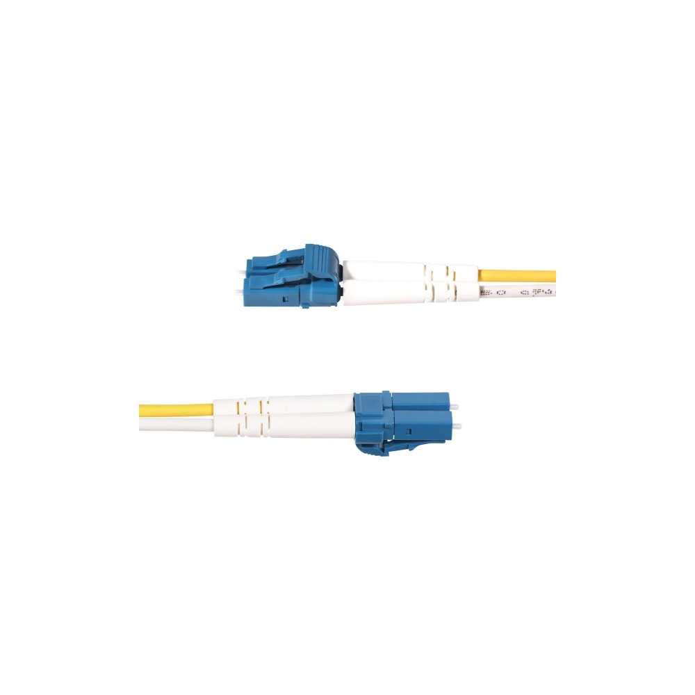 Produktbild för StarTech.com 7m (23ft) LC to SC (UPC) OS2 Single Mode Duplex Fiber Optic Cable, 9/125µm, Laser Optimized, 10G, Bend Insensitive, Low Insertion Loss - LSZH Fiber Patch Cord (SMLCSC-OS2-7M) - patch-kabel - 7 m - 7 m - gul