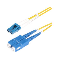 Produktbild för StarTech.com 7m (23ft) LC to SC (UPC) OS2 Single Mode Duplex Fiber Optic Cable, 9/125µm, Laser Optimized, 10G, Bend Insensitive, Low Insertion Loss - LSZH Fiber Patch Cord (SMLCSC-OS2-7M) - patch-kabel - 7 m - 7 m - gul