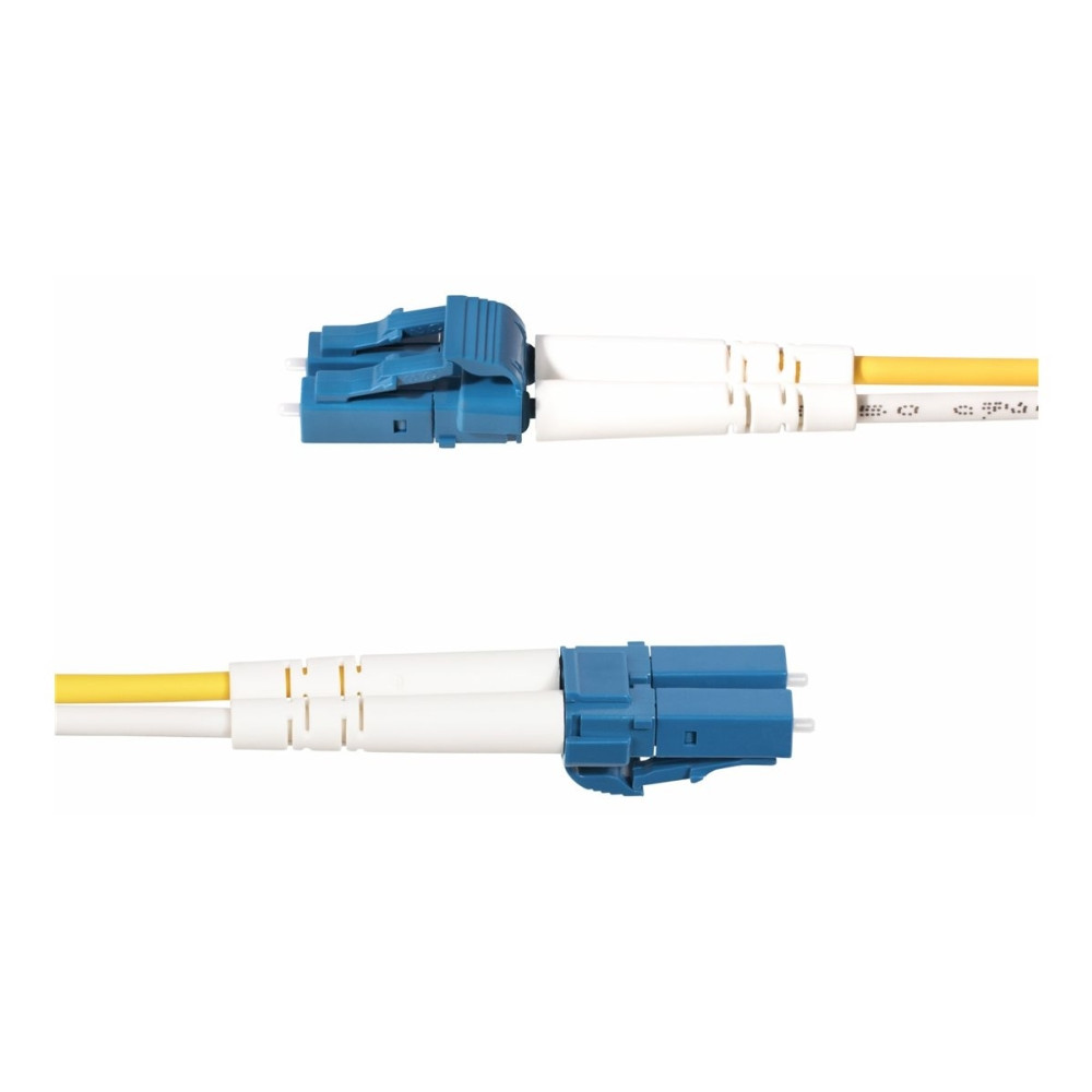 Produktbild för StarTech.com 7m (23ft) LC to SC (UPC) OS2 Single Mode Duplex Fiber Optic Cable, 9/125µm, Laser Optimized, 10G, Bend Insensitive, Low Insertion Loss - LSZH Fiber Patch Cord (SMLCSC-OS2-7M) - patch-kabel - 7 m - 7 m - gul