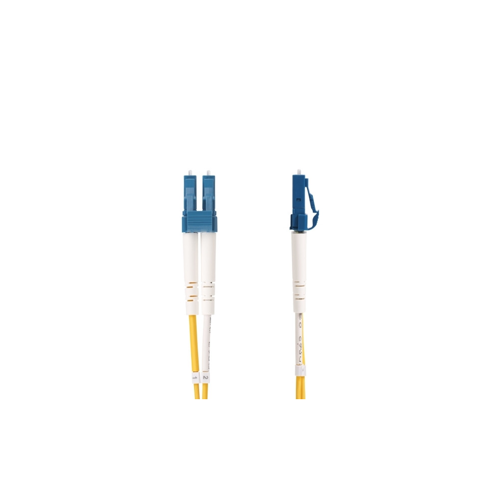 Produktbild för StarTech.com 7m (23ft) LC to SC (UPC) OS2 Single Mode Duplex Fiber Optic Cable, 9/125µm, Laser Optimized, 10G, Bend Insensitive, Low Insertion Loss - LSZH Fiber Patch Cord (SMLCSC-OS2-7M) - patch-kabel - 7 m - 7 m - gul