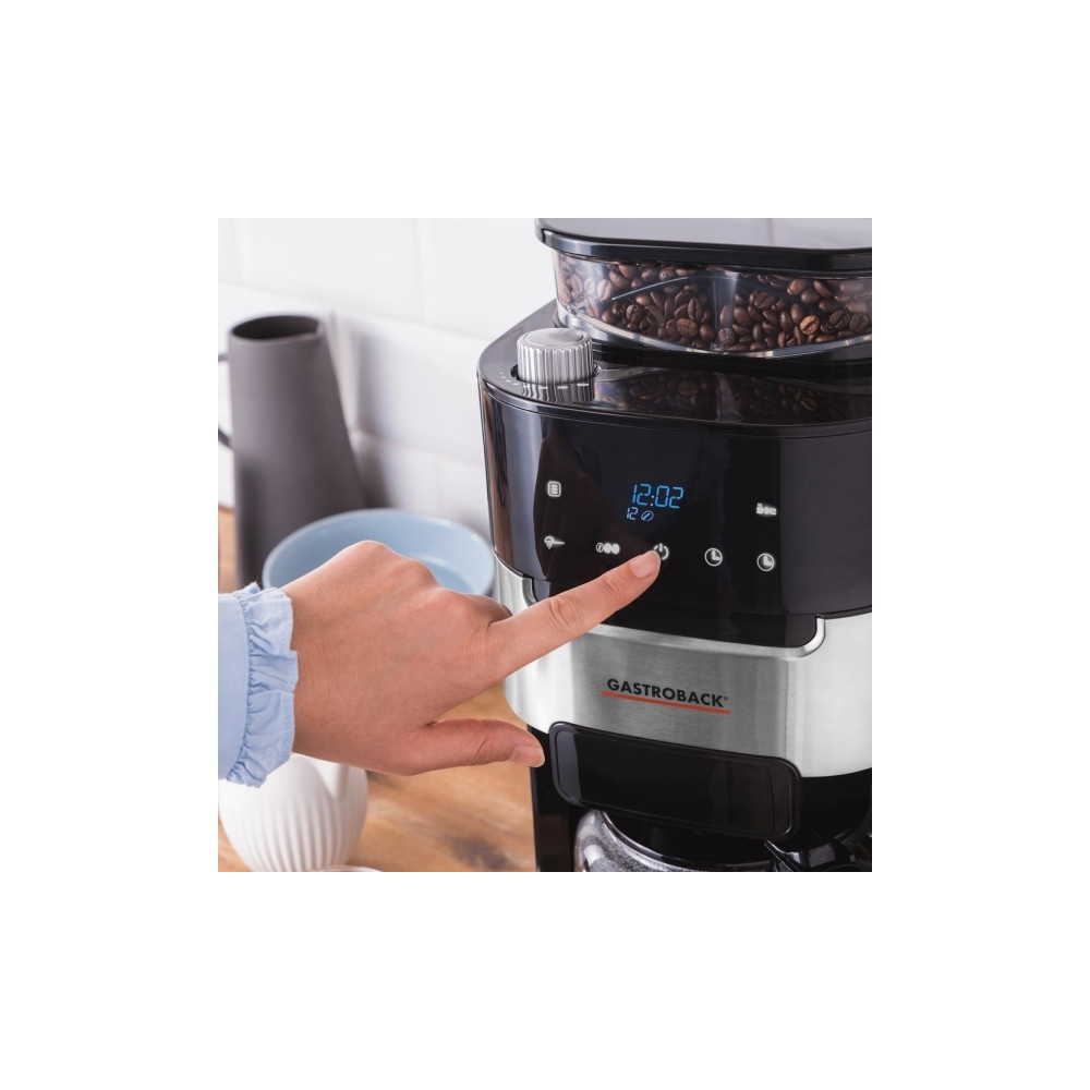 Produktbild för Gastroback Grind & Brew Pro - kaffemaskin