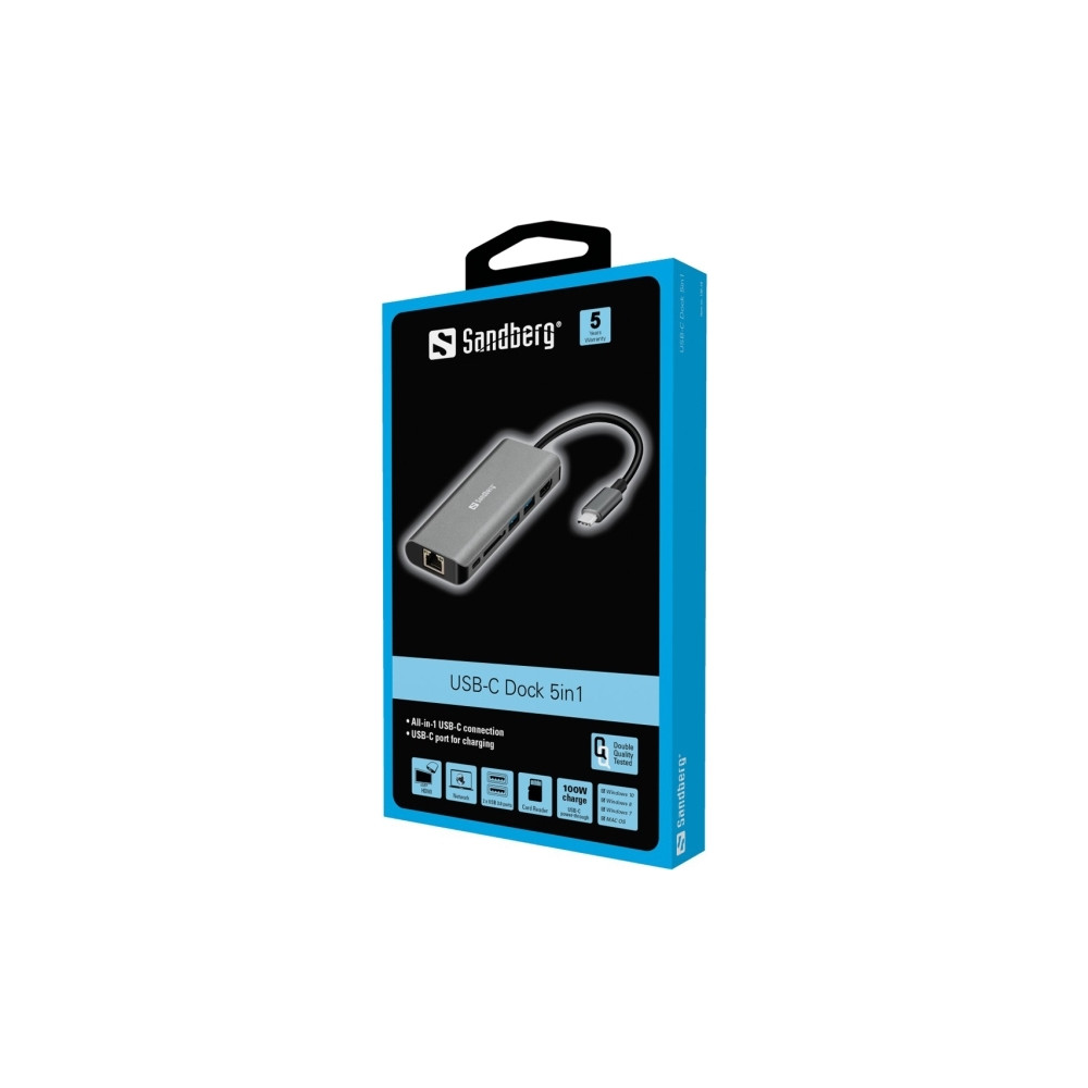 Produktbild för Sandberg - dockningsstation - USB - HDMI - 1GbE
