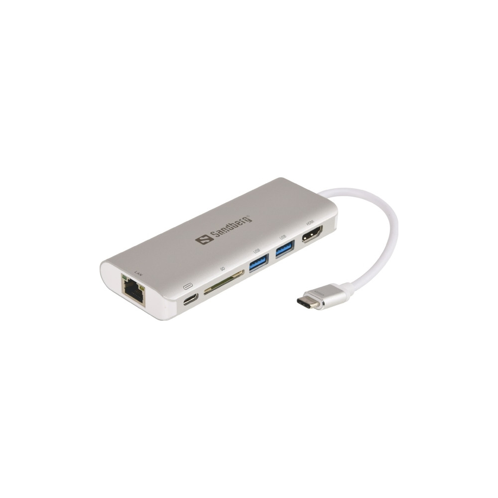 Produktbild för Sandberg - dockningsstation - USB - HDMI - 1GbE