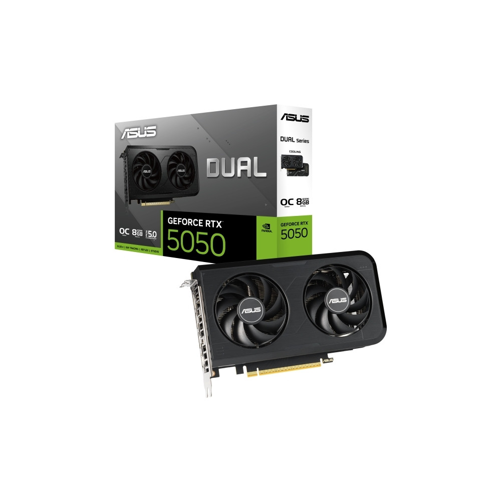 Produktbild för ASUS Dual - OC Edition - grafikkort - GeForce RTX 5050 - 8 GB