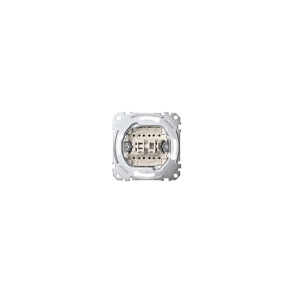 Produktbild för Merten MEG3126-0000, Vippströmställare, 1P, Metallisk, IP20,...