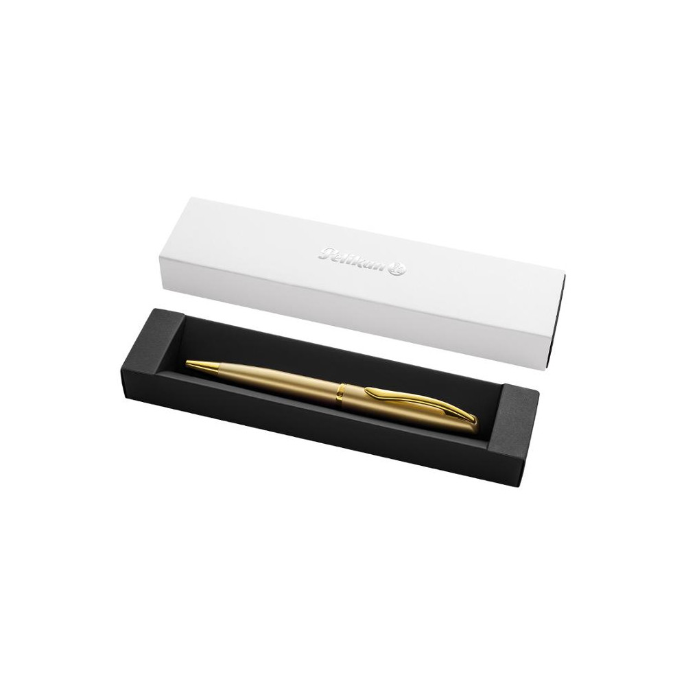 Produktbild för Kulpenna Pelikan Jazz Noble guld 1mm blå