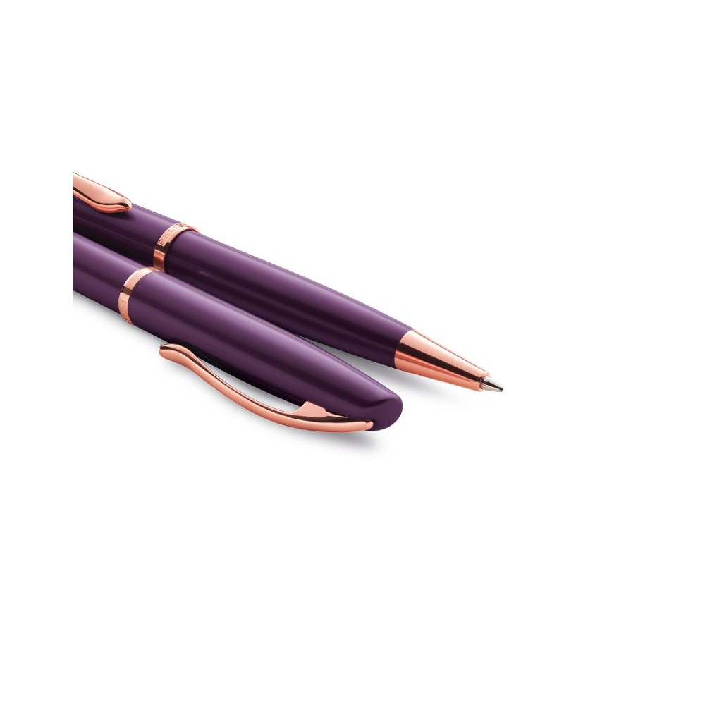 Produktbild för Kulpenna Pelikan Jazz Noble lila 1mm blå
