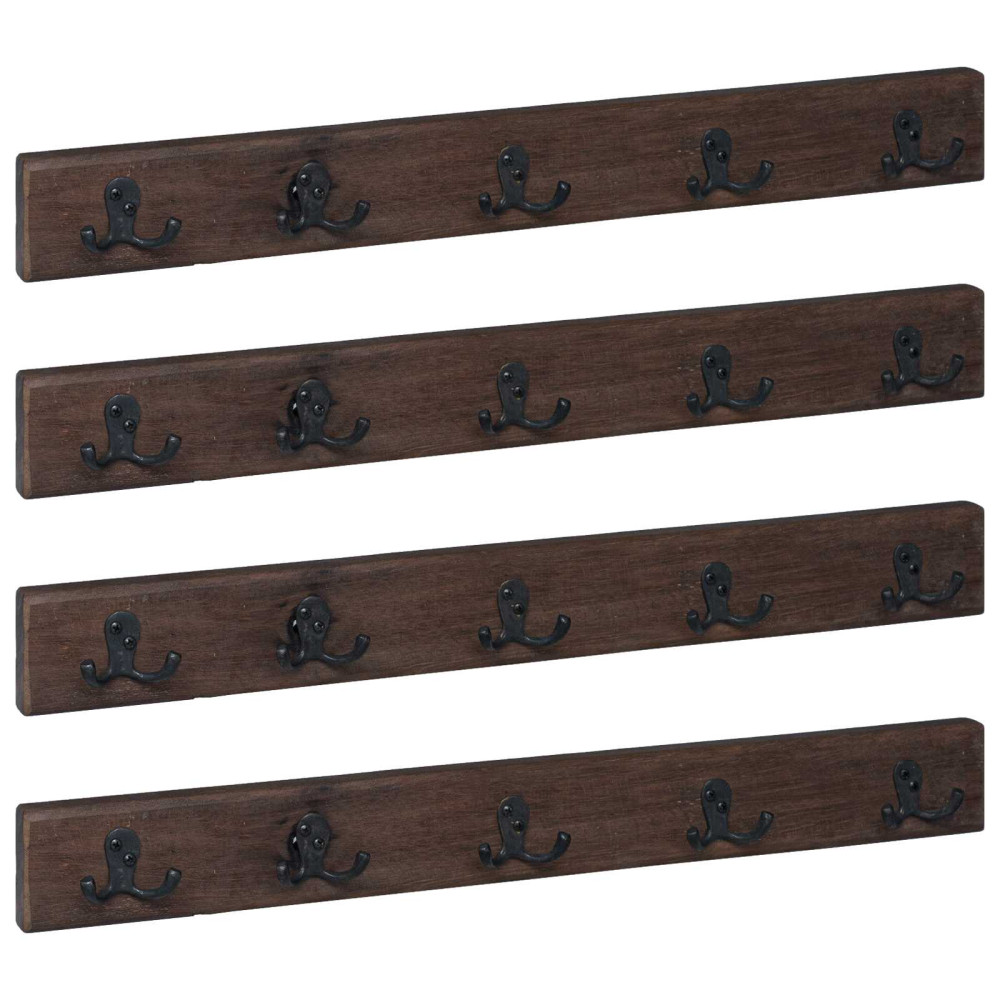 Produktbild för Hanger Brun 60 x 7 x 8 cm Solid återvunnen trä