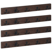Produktbild för Hanger Brun 60 x 7 x 8 cm Solid återvunnen trä