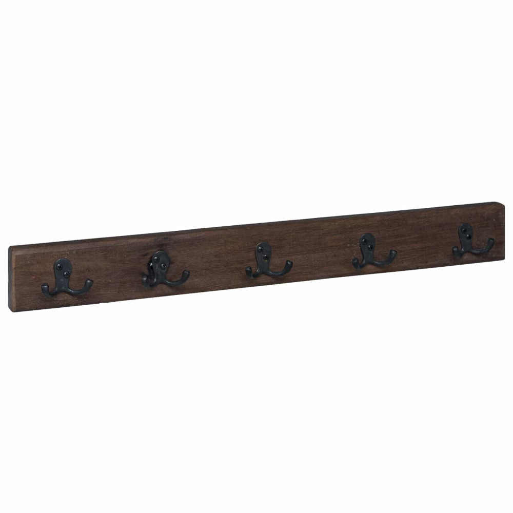 Produktbild för Hanger Brun 60 x 7 x 8 cm Solid återvunnen trä