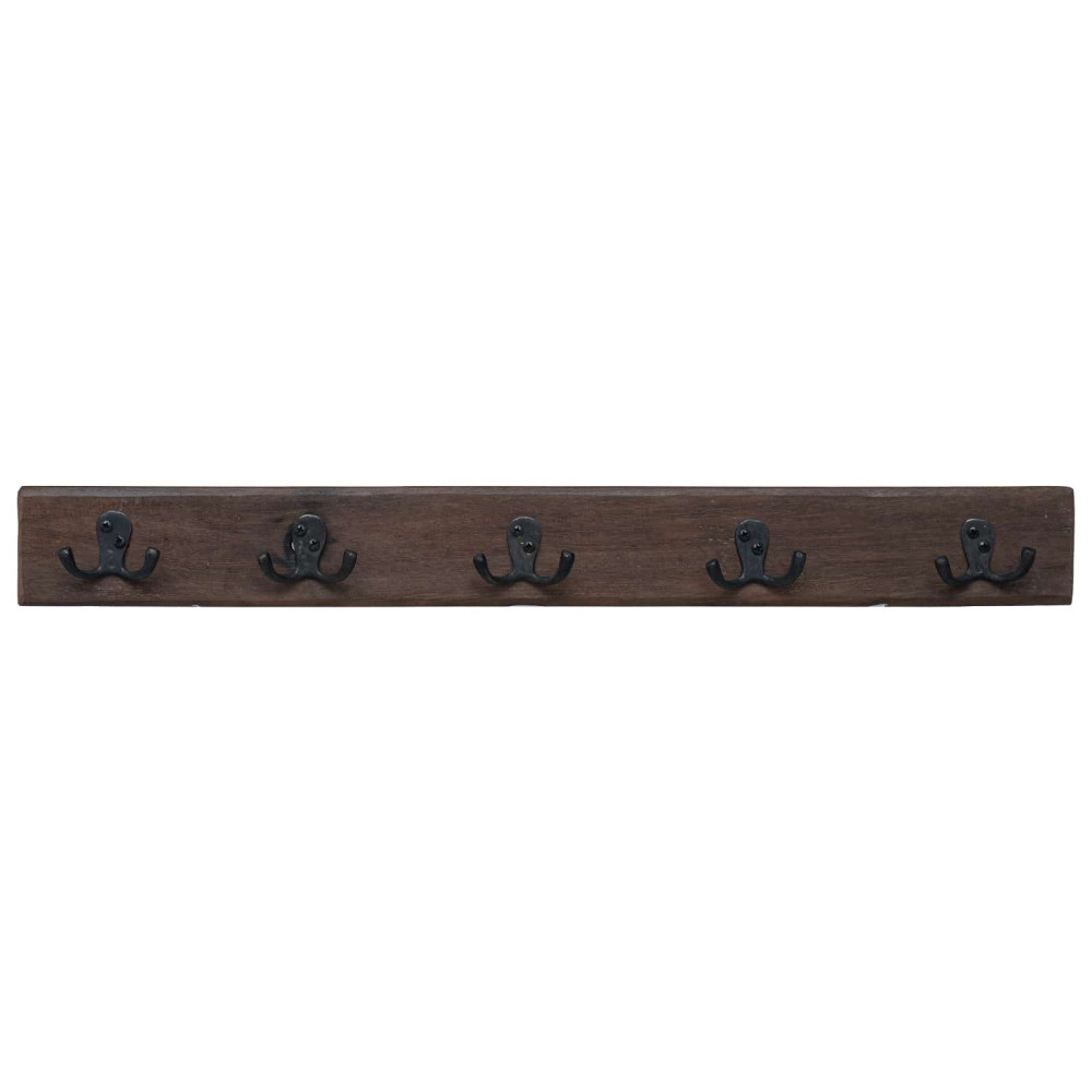 Produktbild för Hanger Brun 60 x 7 x 8 cm Solid återvunnen trä