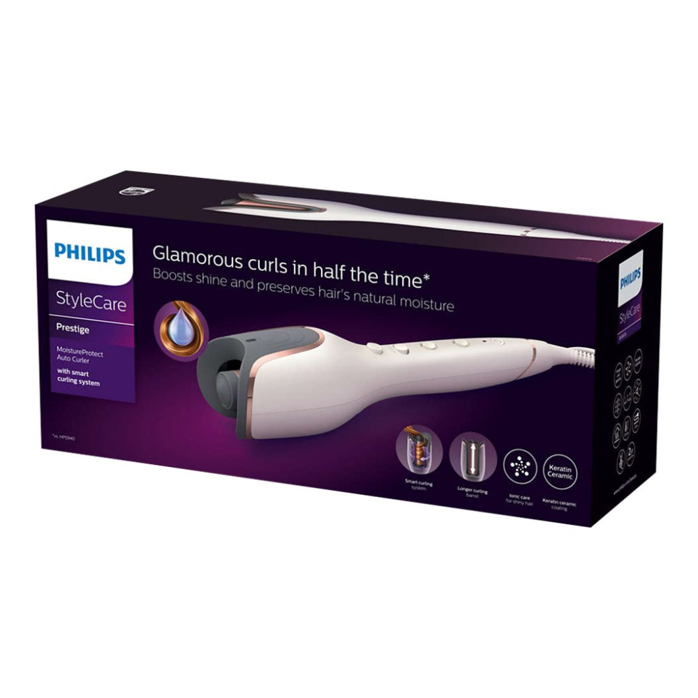 Produktbild för Philips StyleCare Prestige MoistureProtect BHB878 - automatisk hårrullare