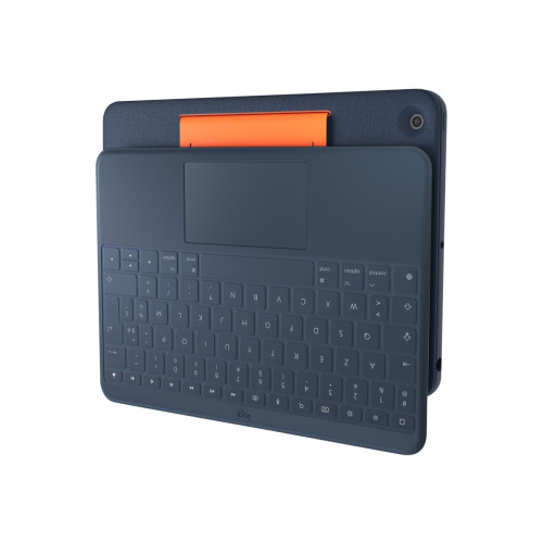 Logitech Logitech Rugged Combo 3 Touch for Education - tangentbord och foliefodral - med pekdyna - QWERTZ - tysk - klassisk blå Inmatningsenhet
