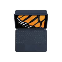 Produktbild för Logitech Rugged Combo 3 Touch for Education - tangentbord och foliefodral - med pekdyna - QWERTZ - tysk - klassisk blå Inmatningsenhet