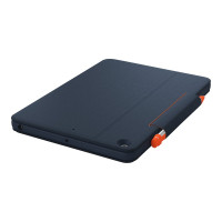 Produktbild för Logitech Rugged Combo 3 Touch for Education - tangentbord och foliefodral - med pekdyna - QWERTZ - tysk - klassisk blå Inmatningsenhet