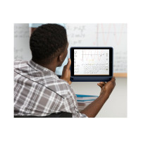 Produktbild för Logitech Rugged Combo 3 Touch for Education - tangentbord och foliefodral - med pekdyna - QWERTZ - tysk - klassisk blå Inmatningsenhet