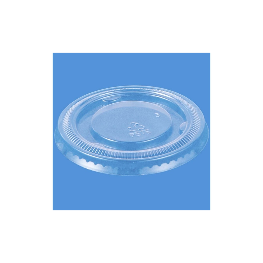 Produktbild för Plastlock Ø62 mm APET klar till dressingbägare 60 ml, 100 st...