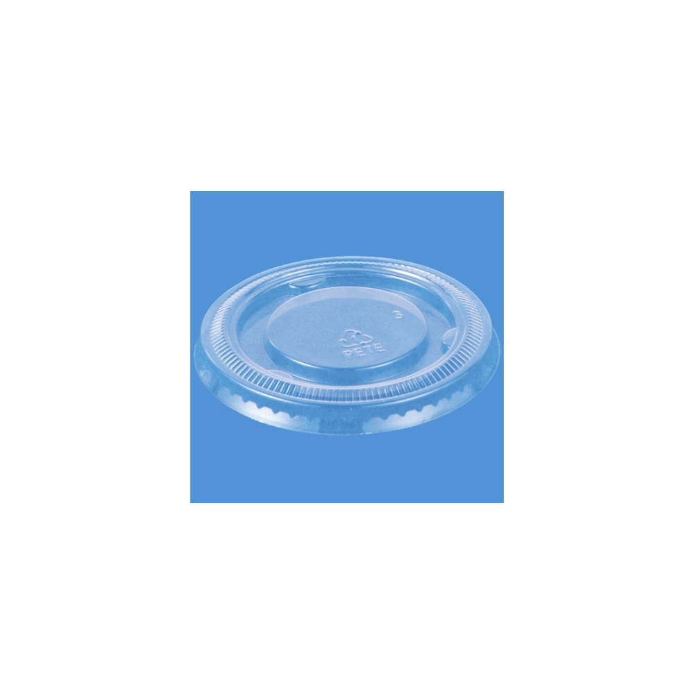 Produktbild för Plastlock Ø62 mm APET klar till dressingbägare 60 ml, 100 st...