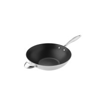 Produktbild för Wok Scanpan CTX Ø32 cm med galler/stavar Keramiskt titanstål...