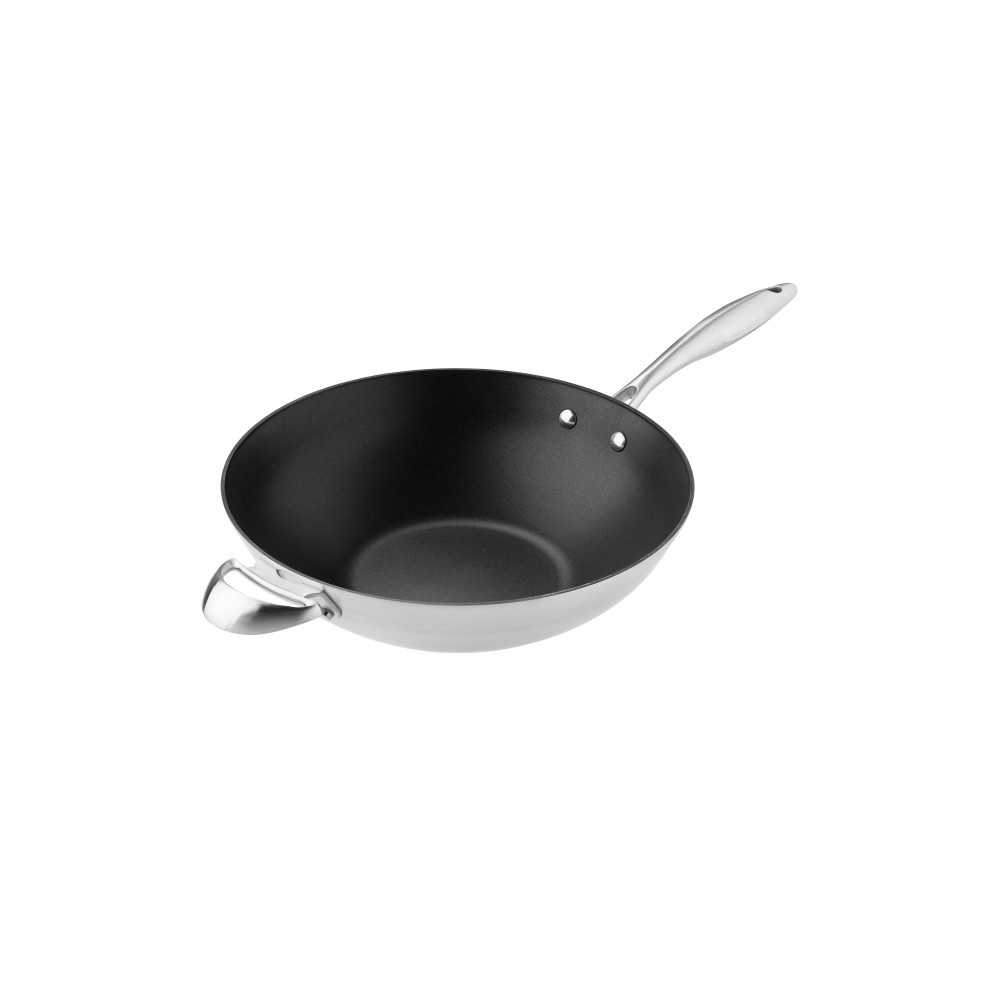 Produktbild för Wok Scanpan CTX Ø32 cm med galler/stavar Keramiskt titanstål...