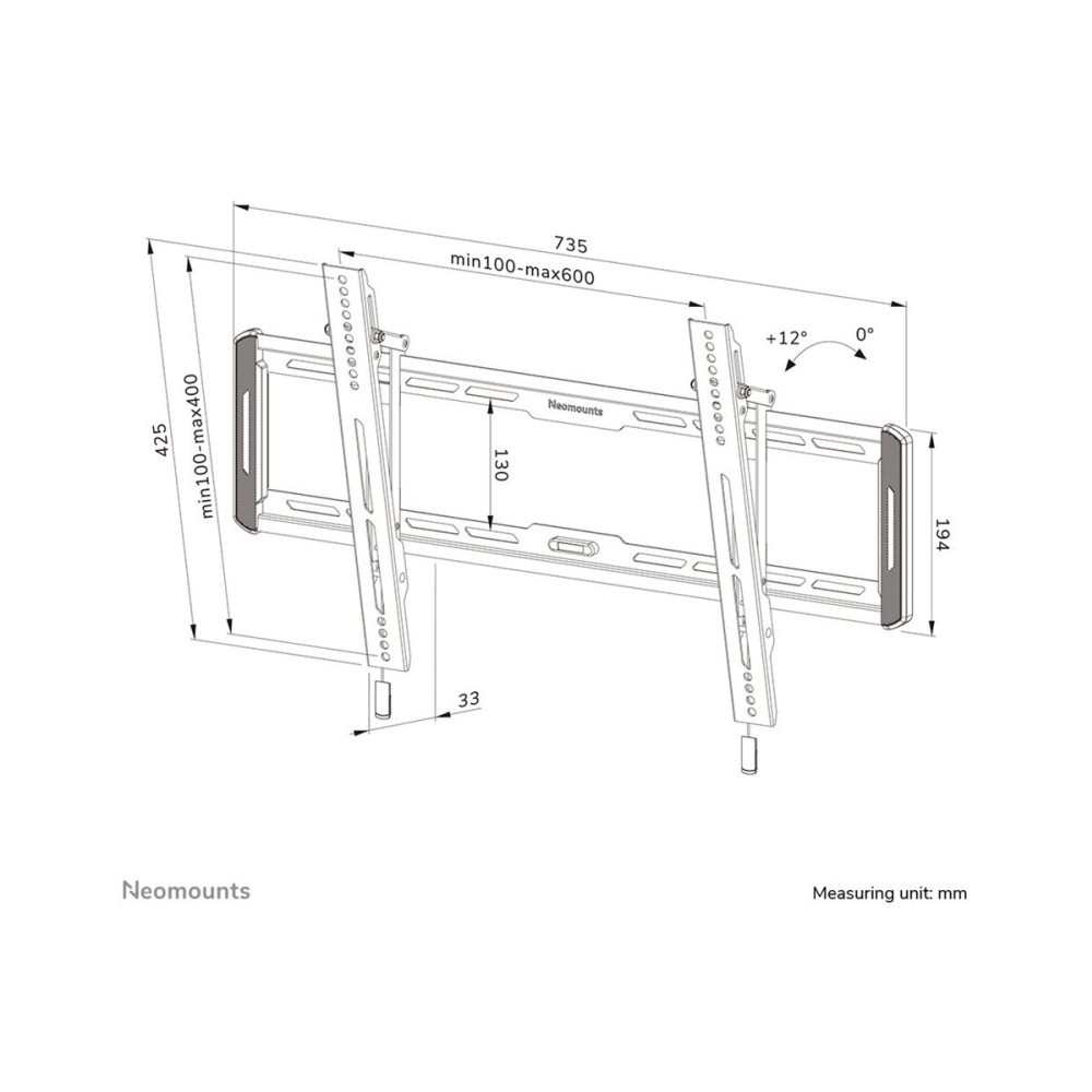 Produktbild för Neomounts WL35-550BL16 monteringssats - för LCD-display