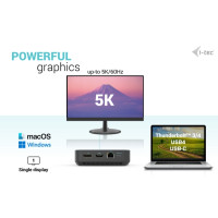 Produktbild för i-Tec - dockningsstation - USB-C / Thunderbolt 3/USB4 - 2 x DP, HDMI - 1GbE