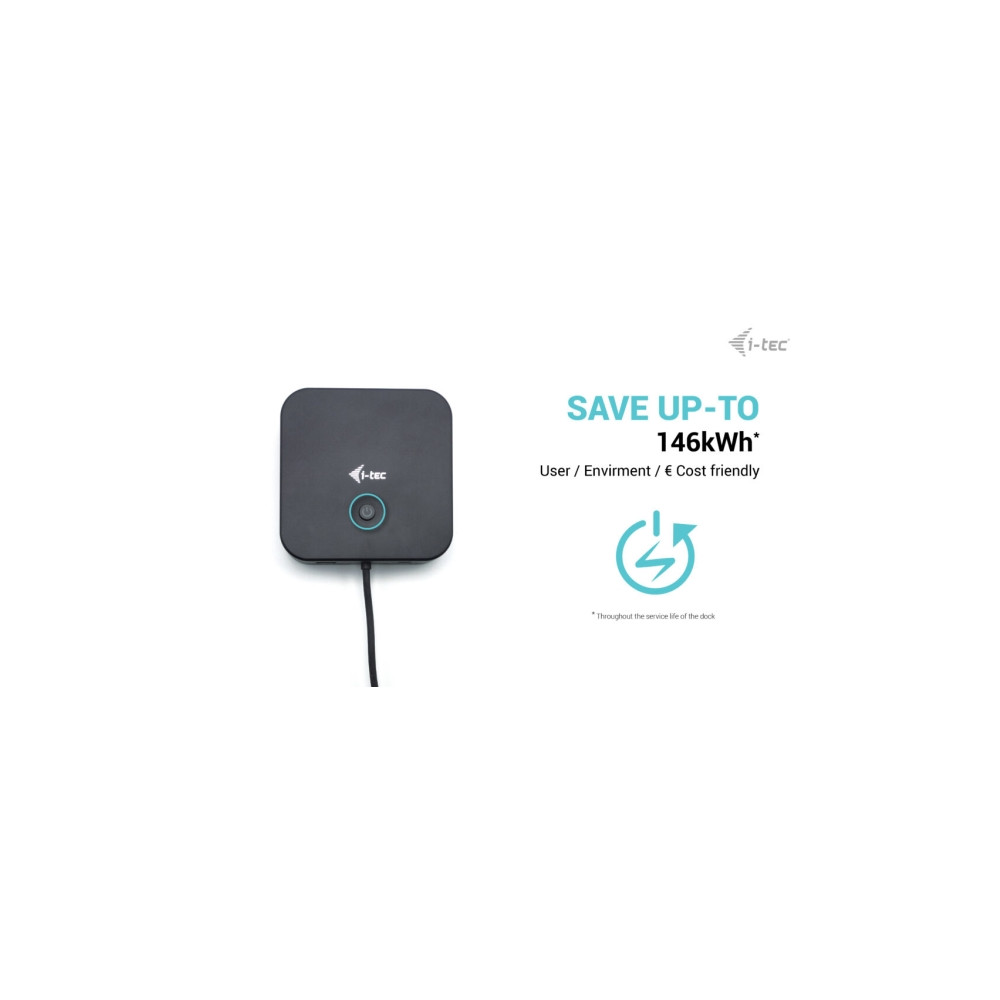 Produktbild för i-Tec - dockningsstation - USB-C / Thunderbolt 3/USB4 - 2 x DP, HDMI - 1GbE