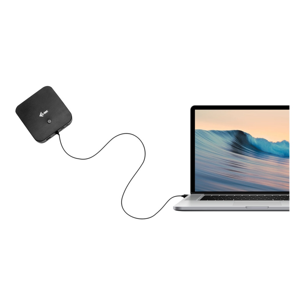 Produktbild för i-Tec - dockningsstation - USB-C / Thunderbolt 3/USB4 - 2 x DP, HDMI - 1GbE