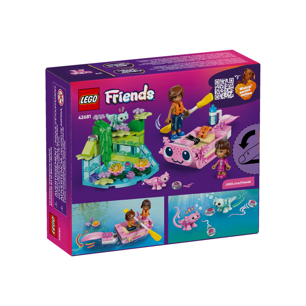 Produktbild för LEGO Friends 42681 - Axolotl Äventyrsbåt - byggsats