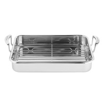 Produktbild för Scanpan stekpanna 42x26 cm med galler