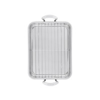 Produktbild för Scanpan stekpanna 42x26 cm med galler