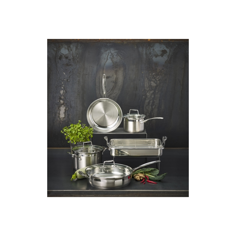 Produktbild för Scanpan stekpanna 42x26 cm med galler