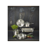 Produktbild för Scanpan stekpanna 42x26 cm med galler