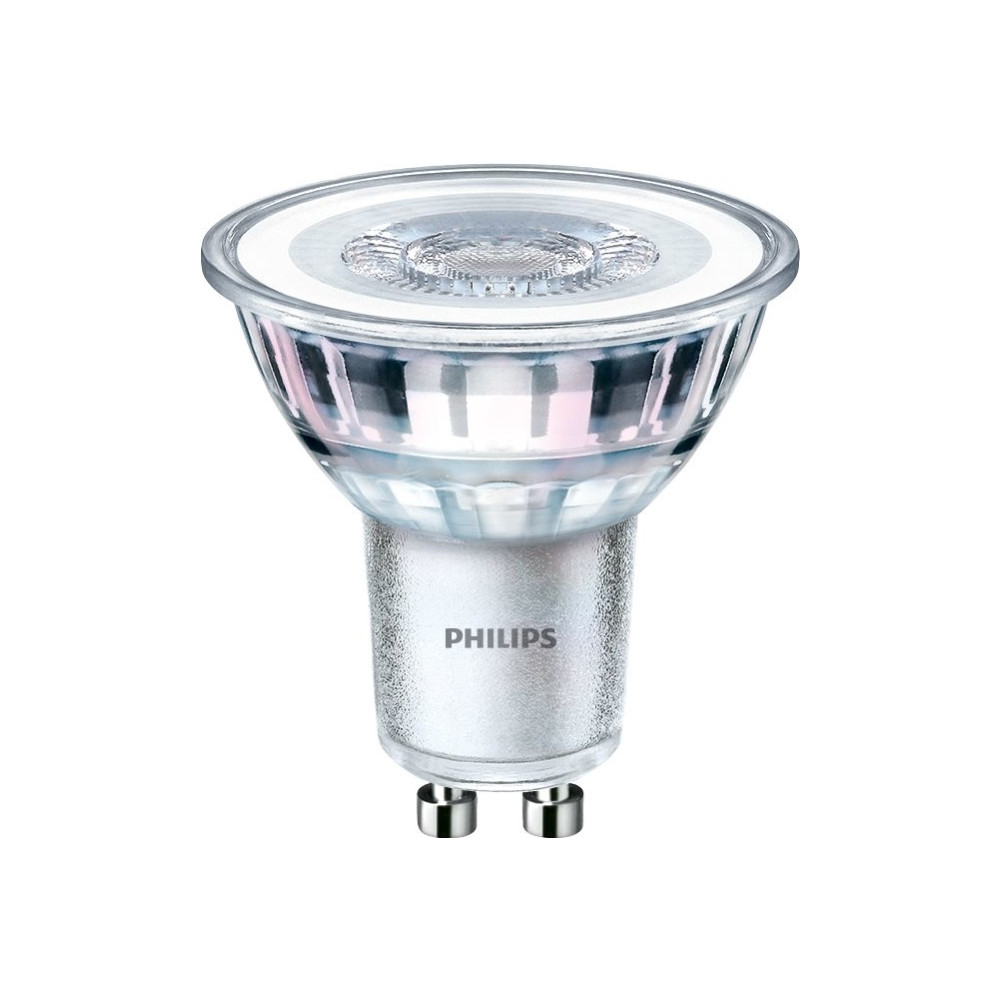 Produktbild för Philips Spot - LED-spotlight - GU10 - 3.5 W - varmt vitt ljus - 2700 K (paket om 2)