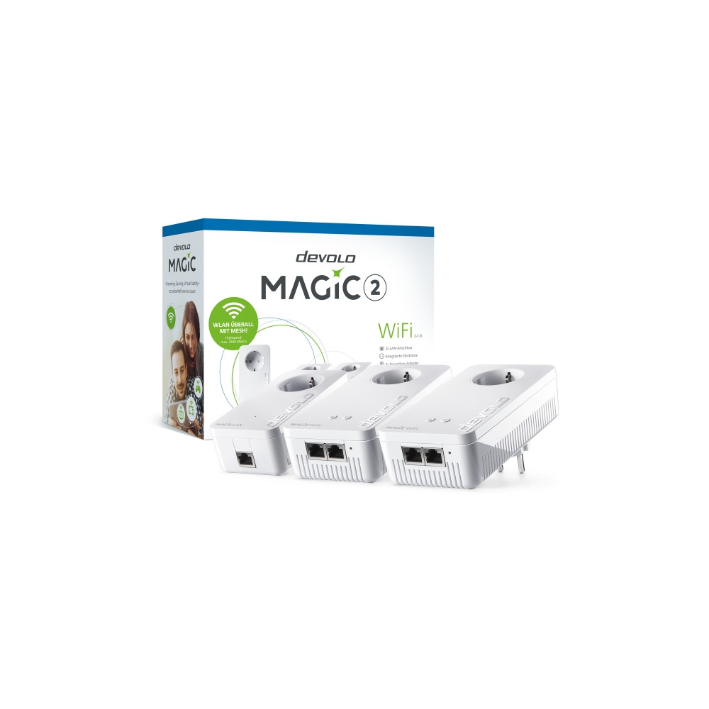 Produktbild för devolo Magic 2 WiFi next - Multiroom Kit - brygga - Wi-Fi 5 - vägginsticksbar
