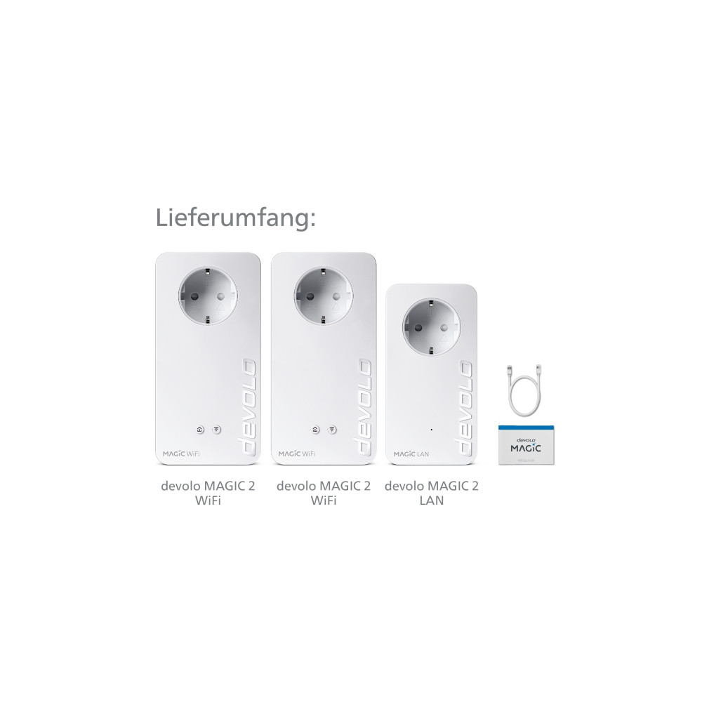 Produktbild för devolo Magic 2 WiFi next - Multiroom Kit - brygga - Wi-Fi 5 - vägginsticksbar