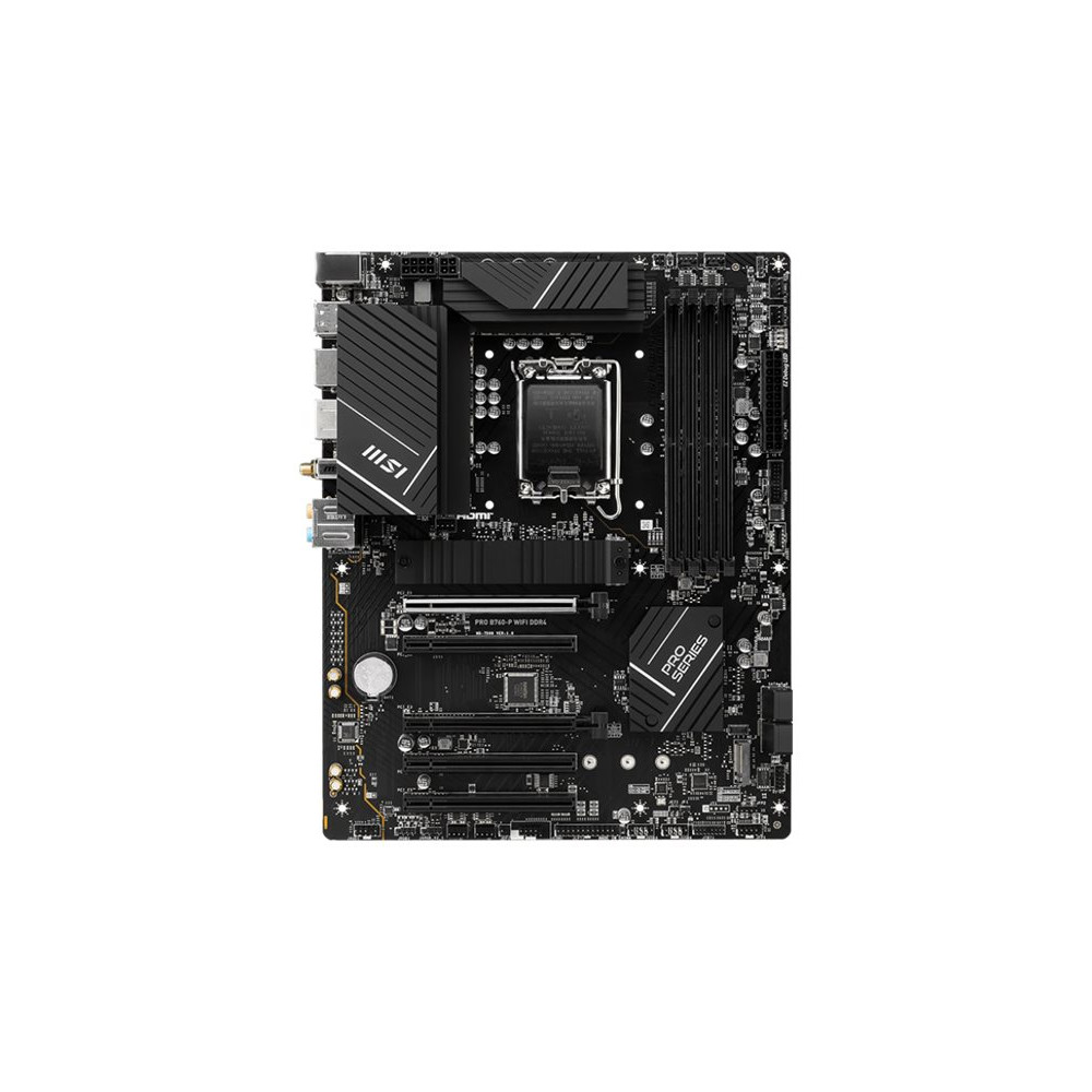 Produktbild för MSI PRO B760-P WIFI DDR4 - moderkort - ATX - LGA1700-uttag - B760