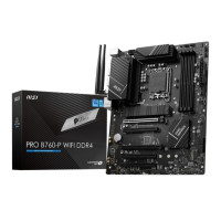 Produktbild för MSI PRO B760-P WIFI DDR4 - moderkort - ATX - LGA1700-uttag - B760