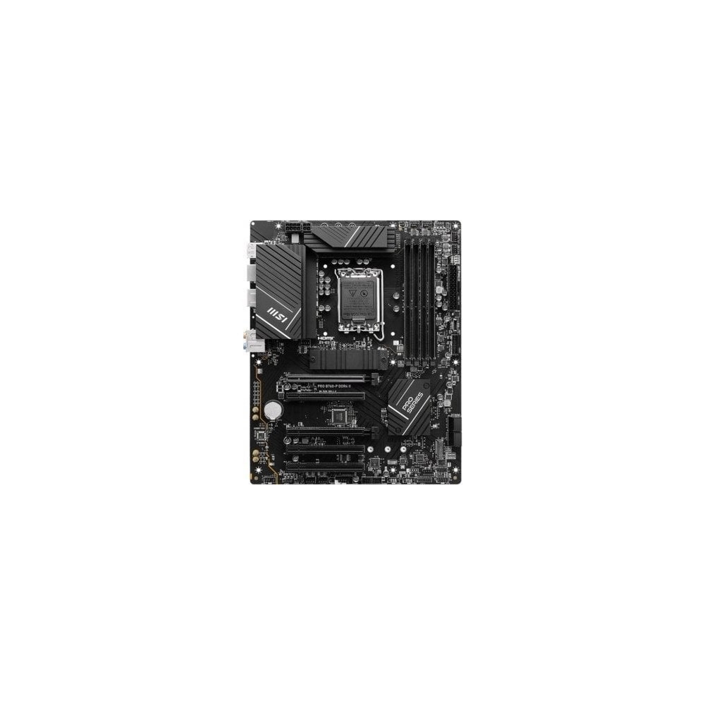 Produktbild för MSI PRO B760-P WIFI DDR4 - moderkort - ATX - LGA1700-uttag - B760