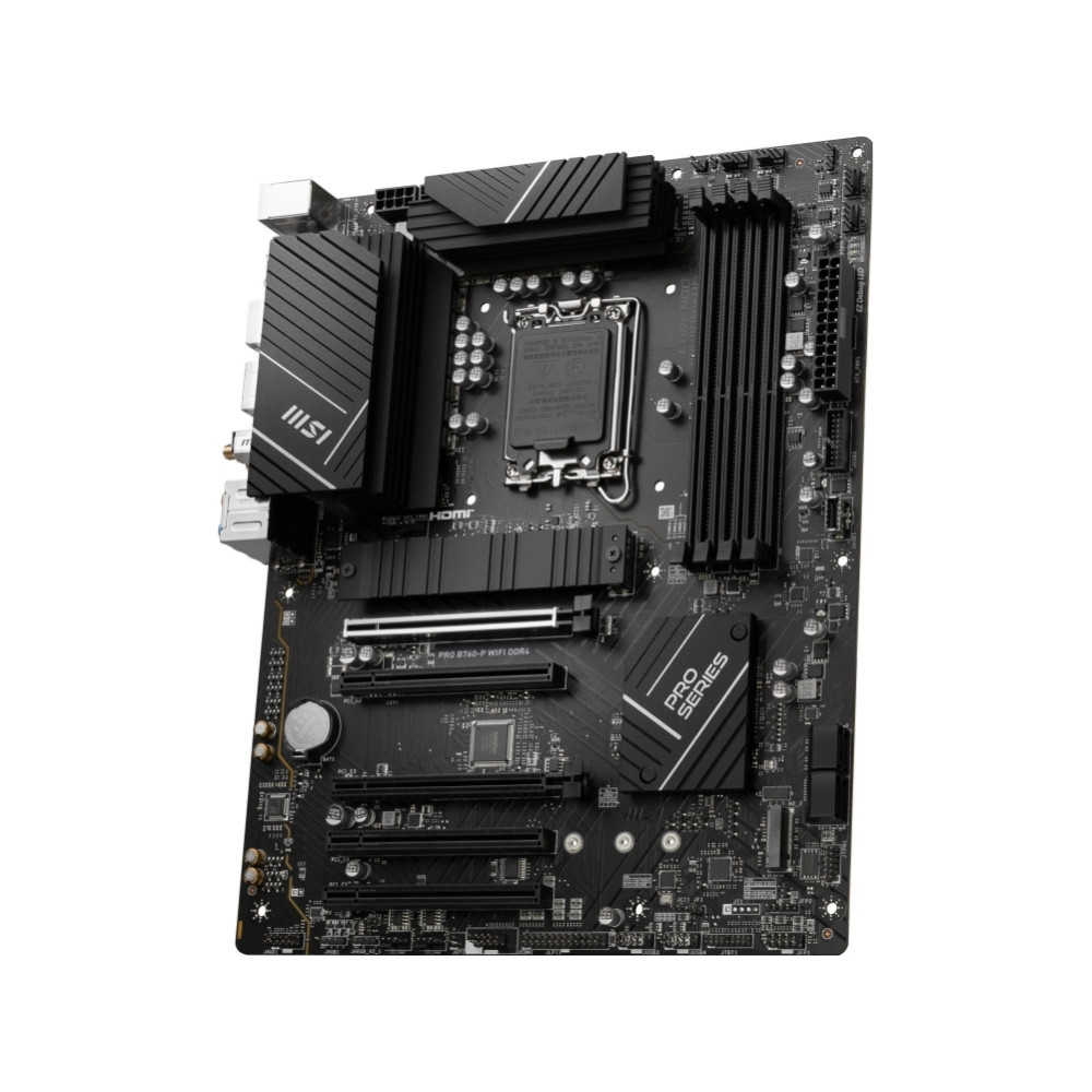 Produktbild för MSI PRO B760-P WIFI DDR4 - moderkort - ATX - LGA1700-uttag - B760