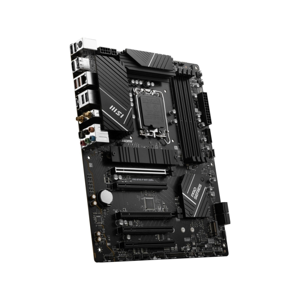 Produktbild för MSI PRO B760-P WIFI DDR4 - moderkort - ATX - LGA1700-uttag - B760