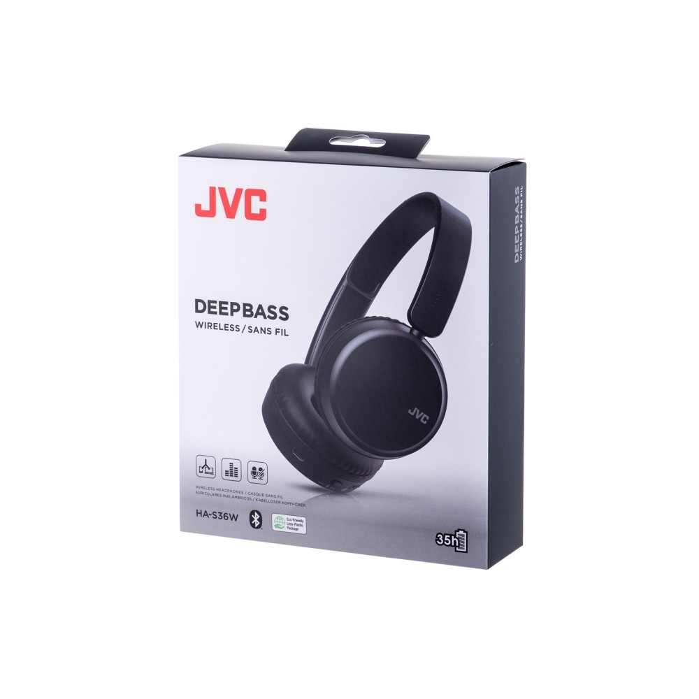 Produktbild för JVC HA-S36W - hörlurar med mikrofon